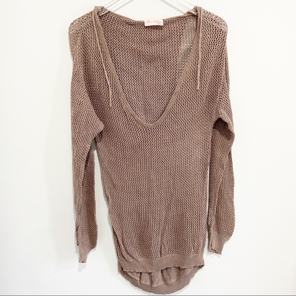 Mara Hoffman Other - Mara Hoffman Swim open knit swim cover up taupe